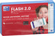 Oxford flash 2.0 - flashcards - geruit 5mm - a7 - turquoise rand - 80 stuks
