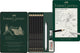 Faber-castell grafietpotloden set - pitt mat - 8 stuks + gum + doezelaar + puntenslijper - matzwart - fc-115220