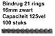 Bindruggen gbc plastic a4 16mm zwart 145vel