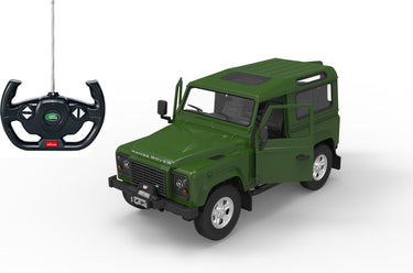 Rastar rc landrover defender 19 cm schaal 1:14 groen