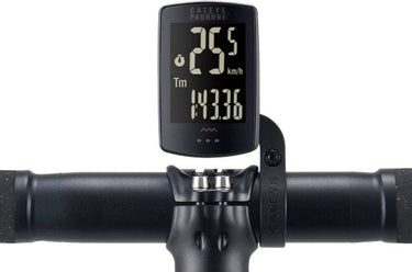 Cateye padrone stealth cc-pa100w fietscomputer - draadloos incl. of100 - houder