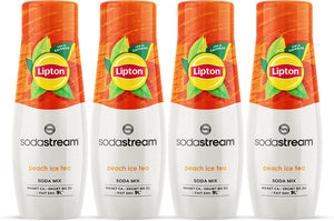Sodastream lipton ice tea peach siroop - 4 pack