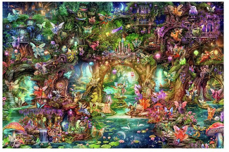 Afbeelding laden in galerijviewer, Ravensburger puzzel de verborgen wereld van de elfjes - legpuzzel - 4000 stukjes
