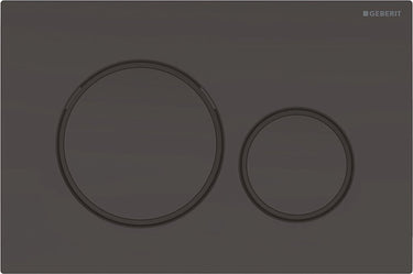 Geberit bedieningsplaat sigma20, 2-toets: zwart