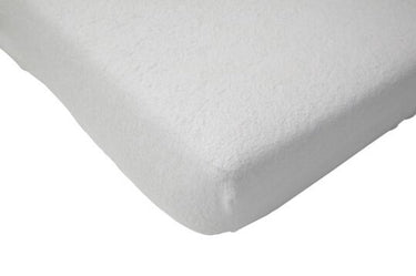 Jollein - baby hoeslaken ledikant (wit) - katoen - polyester - badstof waterdicht - 60x120cm