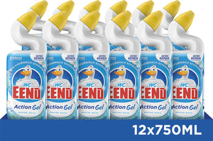 Wc-eend wc eend | toiletreiniger | ocean fresh | fles 12 x 750 ml