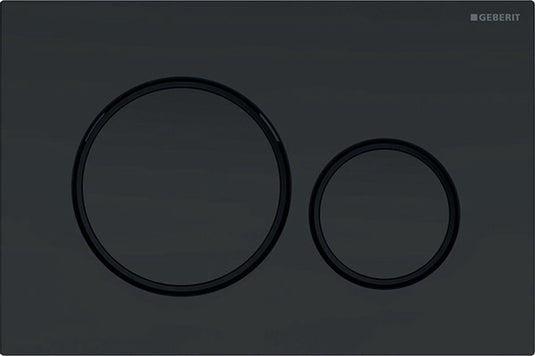 Geberit sigma20 bedieningsplaat - 2-toets spoeling - rond - mat zwart