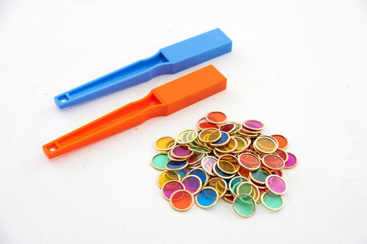 Shaw magnets | magnetic wands x2 100 mag chips oranje roze