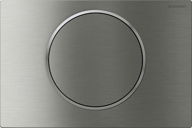 Geberit sigma10 bedieningsplaat - spoel-stop spoeling - rond - geborsteld rvs