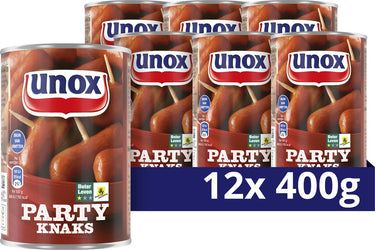 Unox knakworst - party knaks - 12 x 400 g - voordeelverpakking