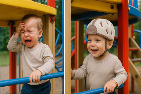 Dooky® dooky baby safety helmet – lichtgewicht beschermhelm 6-24 maanden – verstelbaar schokabsorberend