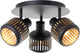 Brilliant tyas - plafondspot - e14 max 3x28w - zwart goudkleurig