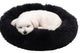Flamingo hondenmand – donut hondenmand – kattenmand pacha rond zwart ø55 cm – extra zacht luxe voor hond of kat