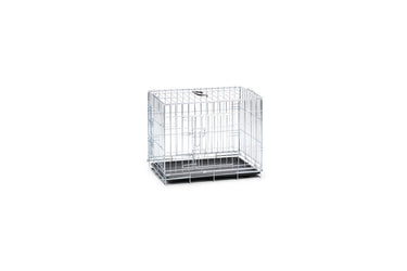 Beeztees hondenbench s - bench - 2 deuren - inklapbaar - verzinkt - 62x44,5x50 cm