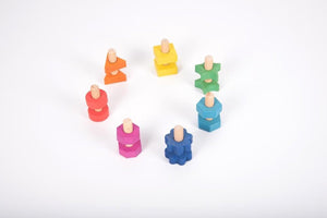 Tickit rainbow wooden nuts bolts