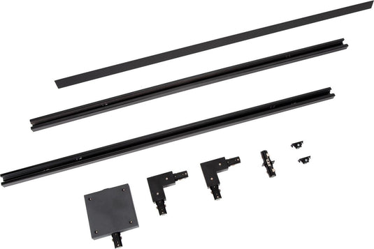 Lucide track starterset - 1-fase railsysteem railverlichting - 2 meter - zwart