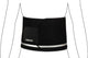 Avento sauna taille band - verstelbaar - zwart zilvergrijs - maat l xl