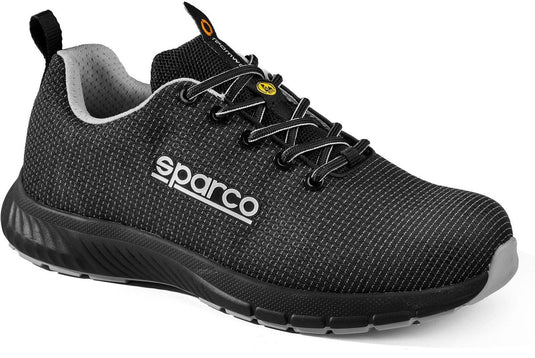 Sparco werkschoenen s3s - traction asan - zwart zilver — black — 45