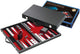 Philos backgammon koffer medium standaard (rood)