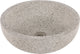 Differnz terrazzo waskom - 40x40x15cm - rond - terrazzo - mat wit zwart