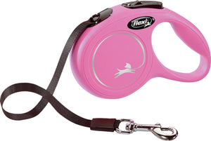 Flexi new classic tape - hondenriem - roze - xs - 3 m - (<12 kg) xs