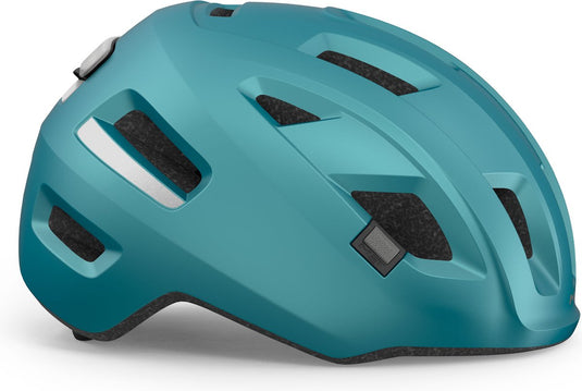 Met e-mob fietshelm mannen vrouwen - fietshelm e bike volwassenen - maat m (56-58cm) - nta8776 - teal
