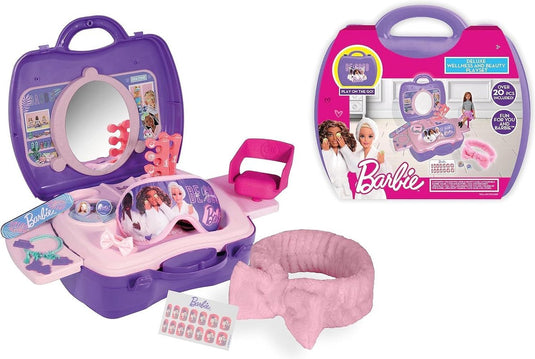 Barbie 20 delig wellness beauty speelset - spa speelset- speelfigurenset - paars roze