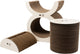 D d home i love happy cats faye playground - kartonnen krabmeubel met schuilplek - 3 delen - 40x30x46,5cm - beige