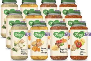 Olvarit variatiemenu babymaaltijd 15+ maanden - versie 2 - 4 smaken - 12 x 250g
