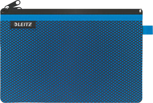 Leitz wow etuimmet twee vakken maat l - opbergen en organiseren - blauw
