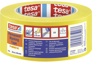Tesa premium 04169-00058-93 markeringstape professional geel (l x b) 33 m x 50 mm 1 stuk(s)