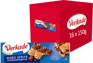Verkade nobo sprits koekjes - melkchocolade - 16 x 150 gram