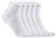 Craft active mid sock 5-pack unisex sportsokken - wit 46-48
