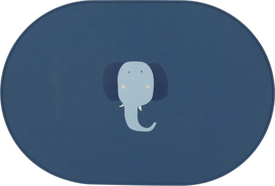 Trixie placemat kinderen - mrs. elephant - van siliconen - ook geschikt als knutselmat of tekenmat - van siliconen - geschikt voor de vaatwasser