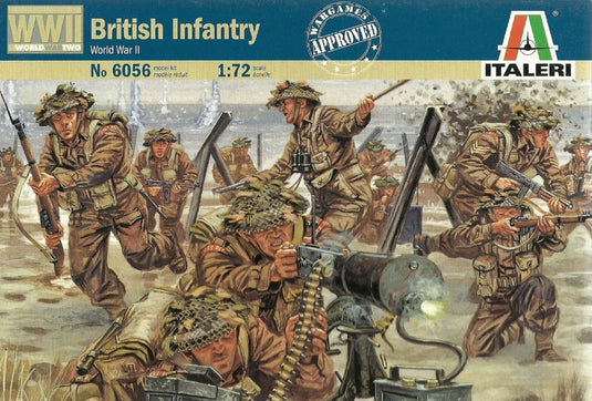 Italeri modelbouwpakket militaire voertuigen - 6056 british infantry - britse soldaten wwii - 50 figuren plastic - 1:72 - modelbouw