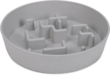 Beeztees antischrokbak hond kat nom - voerbak hond kat - vaatwasserproof - antislip - plastic - grijs - 1400ml