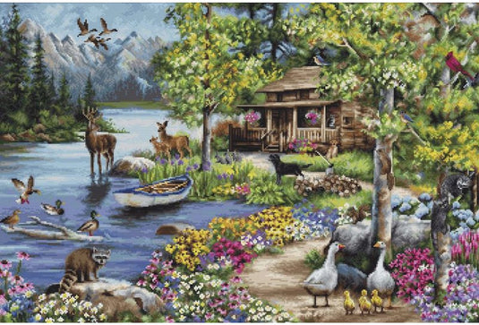Luca-s cabin by the lake borduren (pakket) b2410