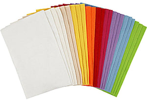 Creativ company hobbyvilt diverse kleuren, 24 vellen