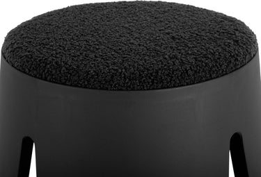 Leitmotiv kruk savor - zwart - ø44cm - modern