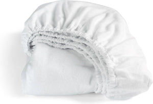 Cinderella - premium molton hoeslaken - tot 35 cm matrashoogte - 90x200 cm - wit