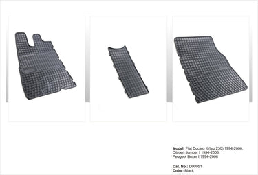 Frogum rubbermatten citroen jumper bestelwagen 1994-2006 -