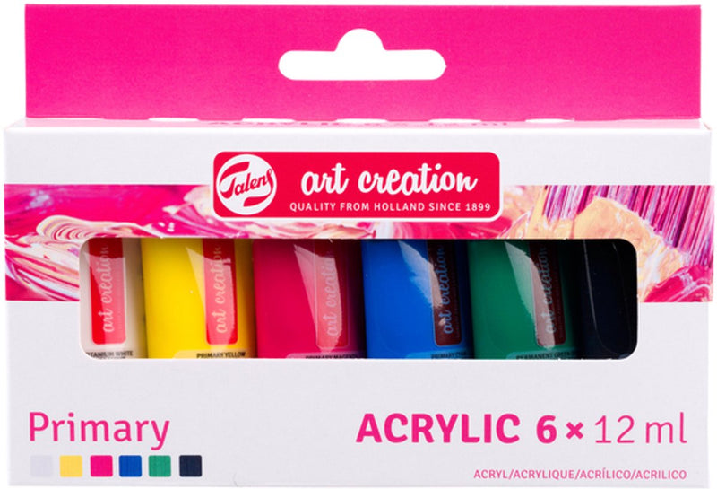 Afbeelding laden in galerijviewer, Talens art creation acrylverf set primary | 6 x 12 ml
