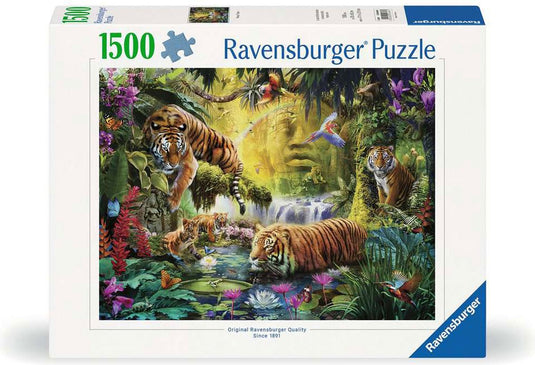 Ravensburger puzzel idyll at the water hole - 1500 stukjes legpuzzel.