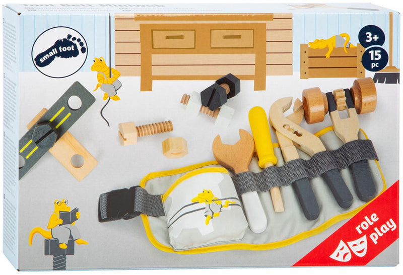 Afbeelding laden in galerijviewer, Small foot - gereedschapsriem met houten gereedschap miniwob
