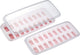 Westmark luna ijsblokjesmaker - ijsblokjesvorm met deksel, voor het maken van 18 kleine, ronde ijsblokjes bolletjes, transparant rood wit - kunststof, bpa-vrij, 2