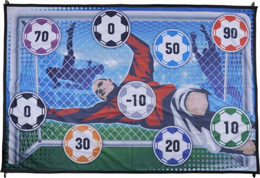 Eddy toys voetbaldoel speelset - voetbal trainingsmateriaal met doelwit en bal - binnen- en buitenspeelgoed voor kinderen - opvouwbare voetbal goal