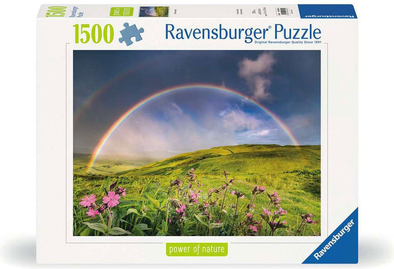 Afbeelding laden in galerijviewer, Ravensburger legpuzzel spektakularer regenbogen, 1500st.
