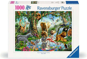 Ravensburger puzzel legpuzzel jungle avontuur - 1000 stukjes dieren.