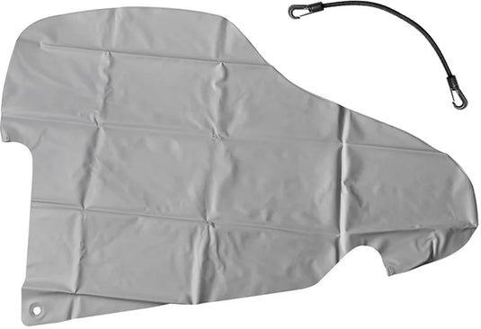 Proplus disselhoes 60 x 85 cm – voor geremde caravans en aanhangwagens – elastisch bevestigingskoord inbegrepen – grijs