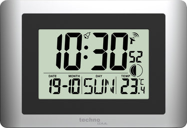 Technoline digitale wandklok ws 8028 220x150x56mm zilver